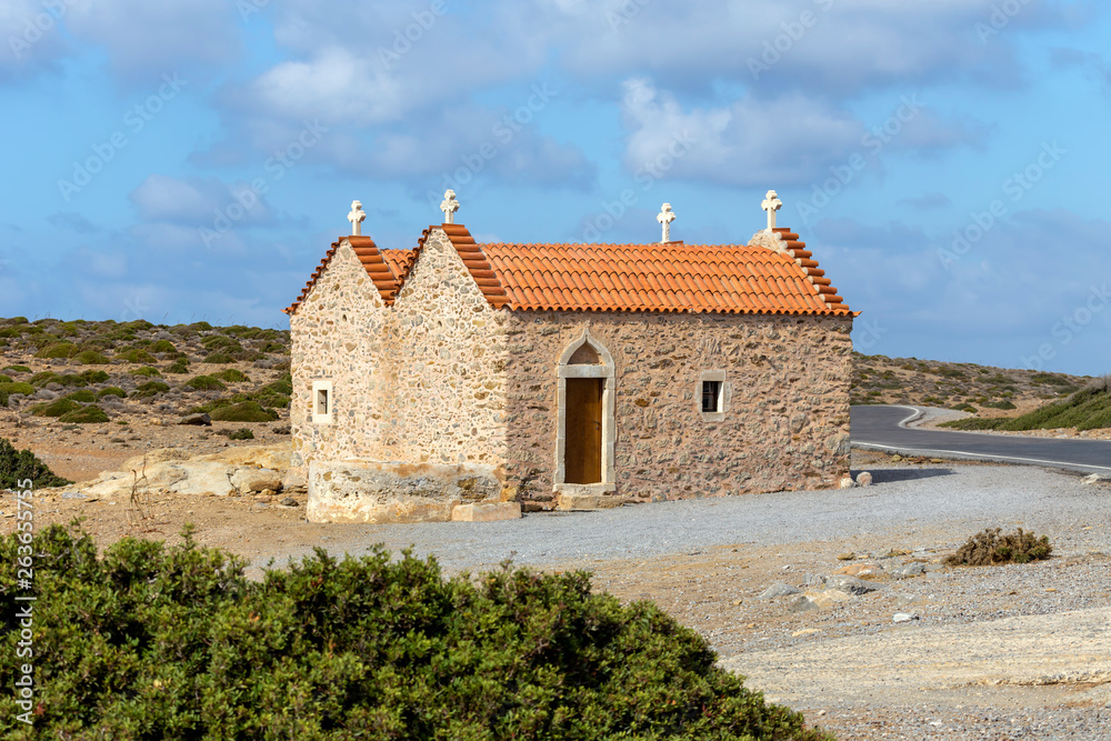 Fototapeta premium Christian, Orthodox church close-up (Lassithi area, island Crete, Greece)