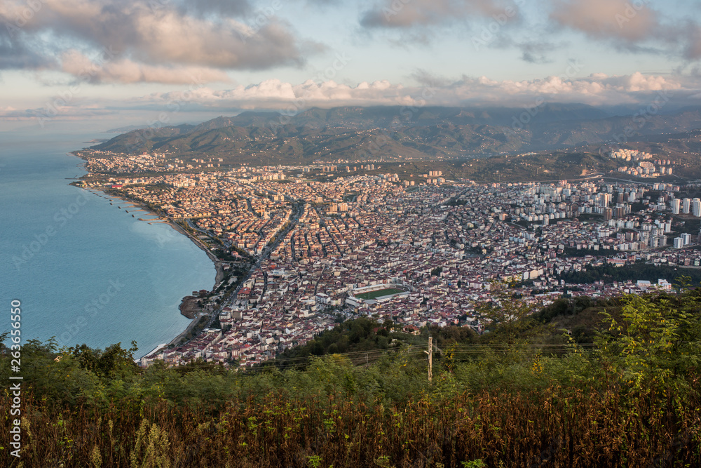 Fototapeta premium Ordu city from Boztepe