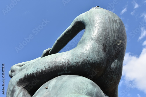 Photography Frogner park in Oslo, Norway - the statue