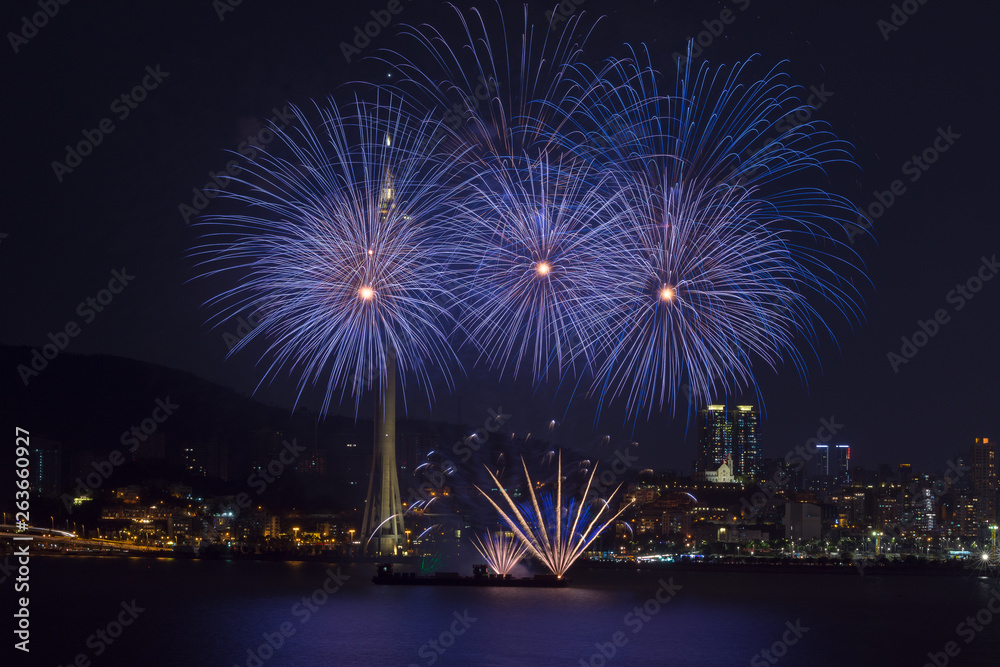Macau, China, 25th September 2018. 29th Macao International Fireworks Display Contest, theme A Sparkling Mid-Autumn Night, Germany Team.