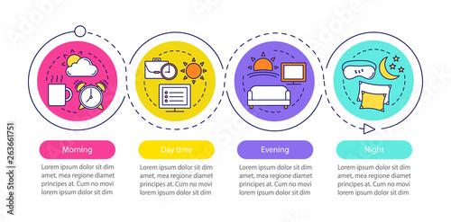 Time period vector infographic template