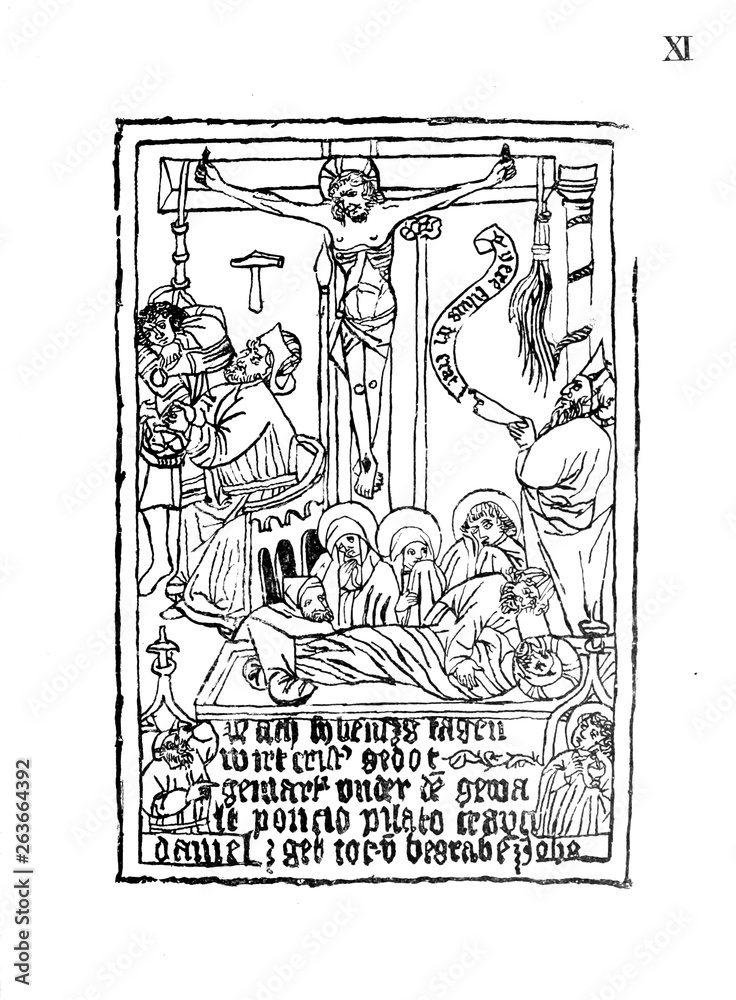 Christian illustration. Old image Christian illustration. Old image