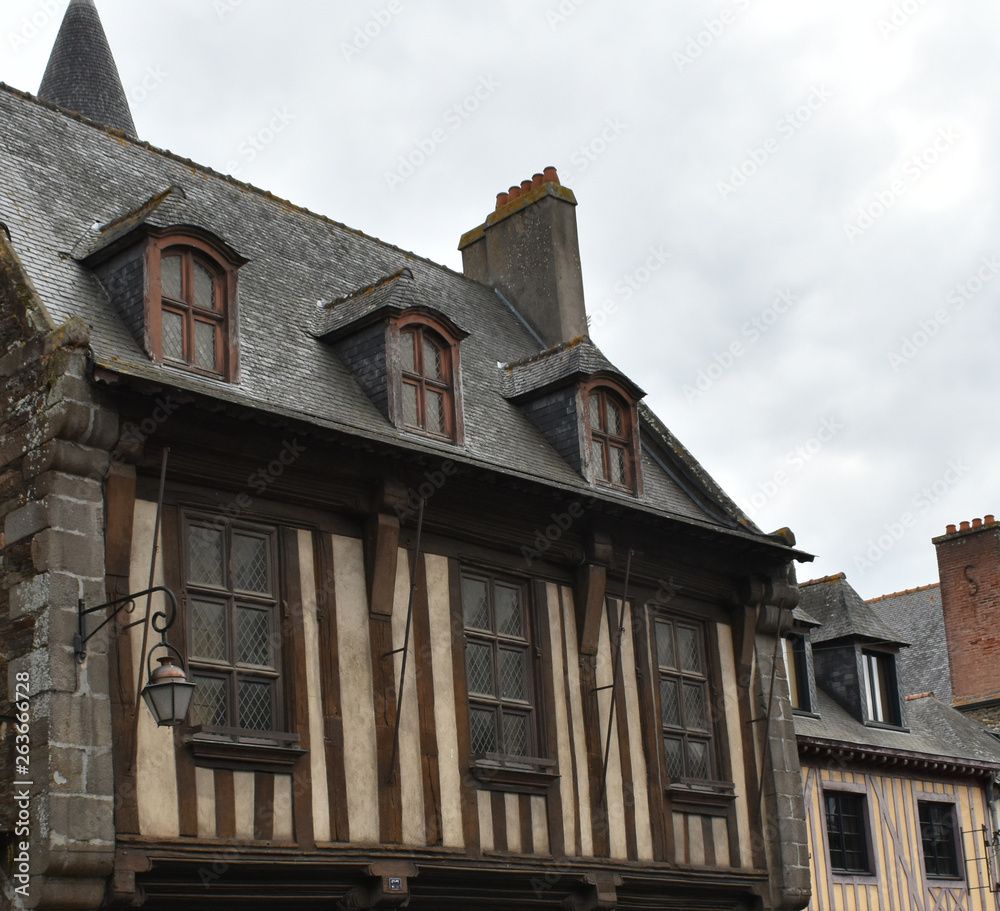 Splendide maison à colombage à Dol de Bretagne dans le département de l'Ile et Vilaine en Bretagne