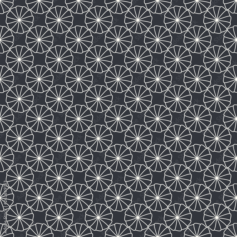 Seamless lotus leaves pattern. Monochrome background with abstract organic shapes. Seamless lotus leaves pattern. Monochrome background with abstract organic shapes.
