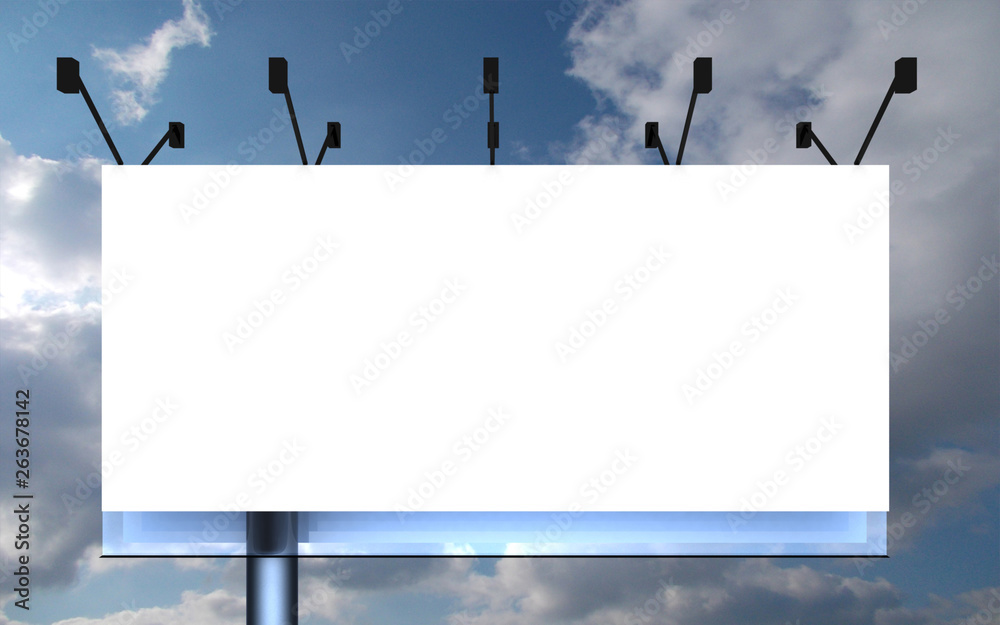 billboard concept. 3d illustration billboard concept. 3d illustration