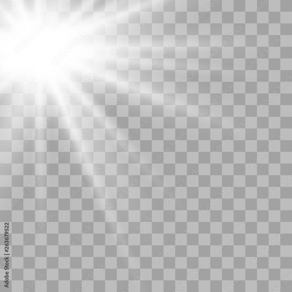 Glowing sunlight effect