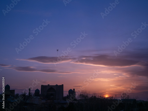 View of mosque in Central Asia. photo