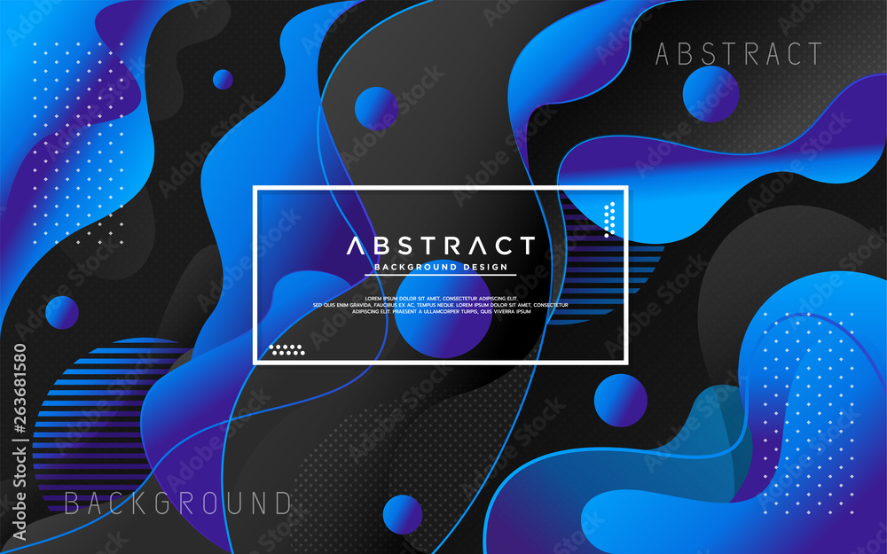 Liquid modern background with abstract style