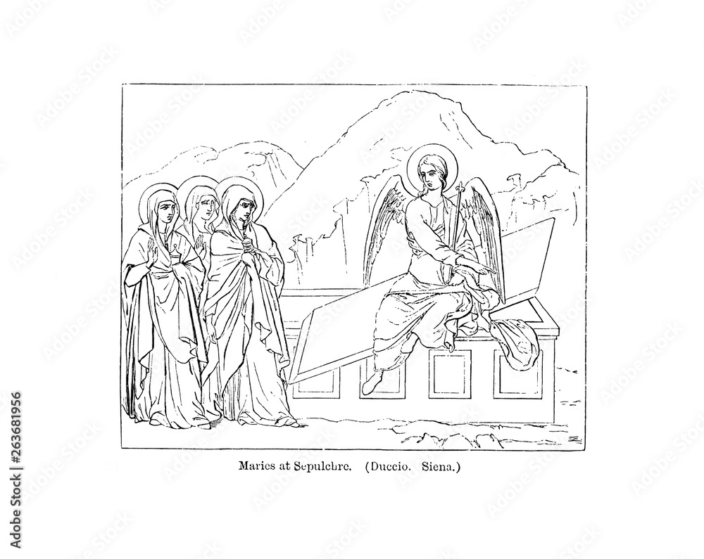 Obraz premium Christian illustration. Old image