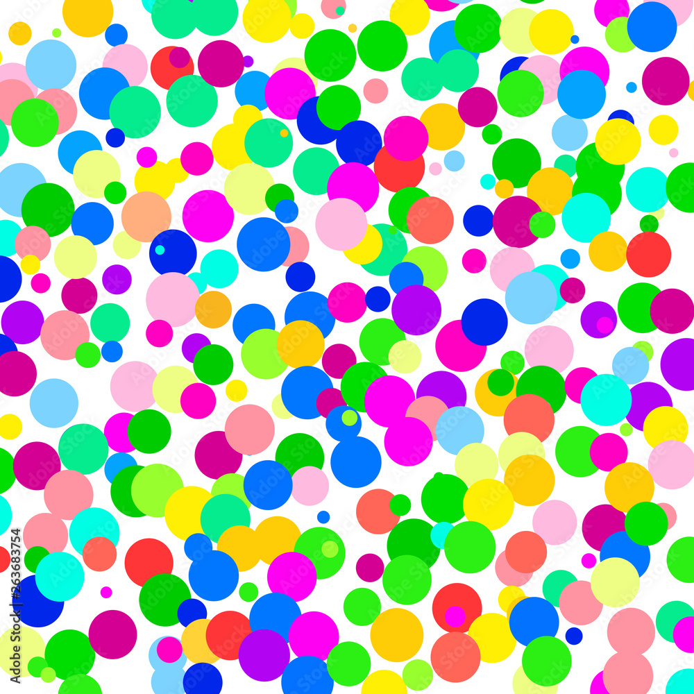 Bright colorful confetti on a white background.       