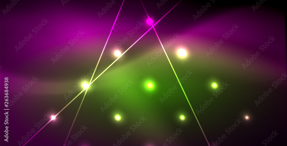 Neon glowing lines, magic energy space light concept, abstract background wallpaper design Neon glowing lines, magic energy space light concept, abstract background wallpaper design