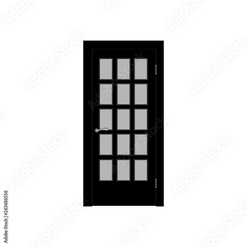 Modern Door vector icon. Simple isolated sign.
