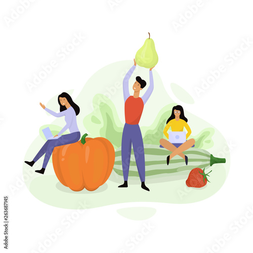 Organic food concept