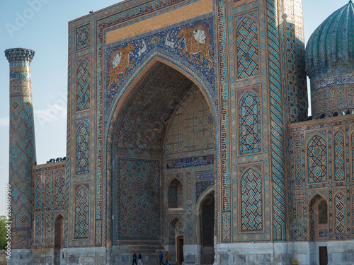 View of mosque in Central Asia. photo