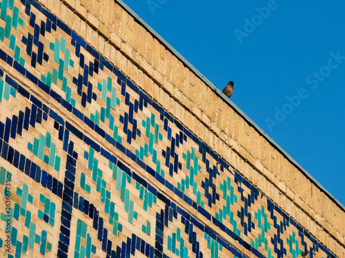 View of mosque in Central Asia. photo