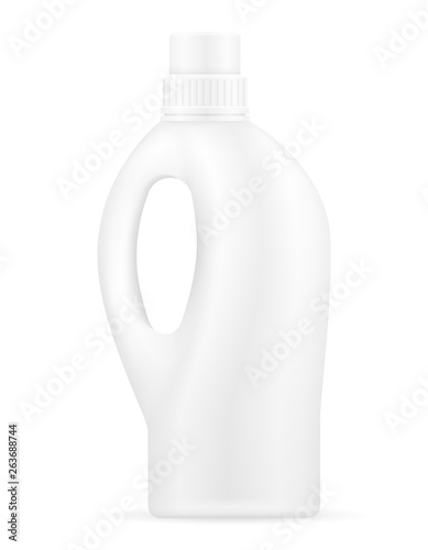 household cleaning products in a plastic bottle empty template blank stock vector illustration