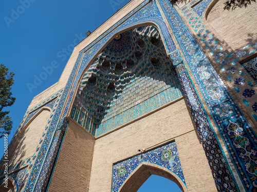 View of mosque in Central Asia. photo