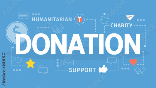 Donation and charity concept. Idea of money investment