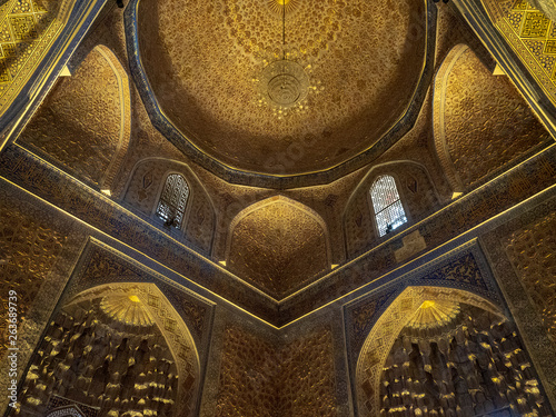 View of mosque in Central Asia. photo