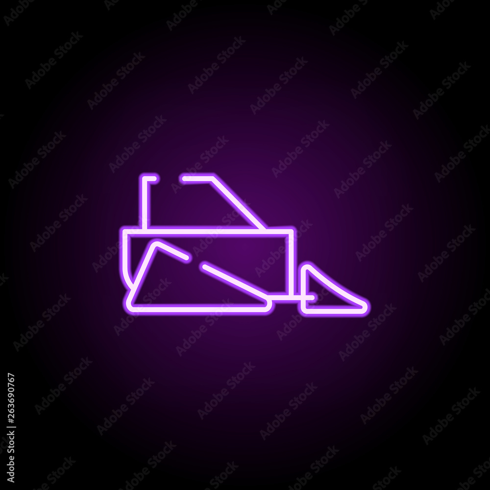 scraper neon icon. Elements of construction set. Simple icon for websites, web design, mobile app, info graphics scraper neon icon. Elements of construction set. Simple icon for websites, web design, mobile app, info graphics