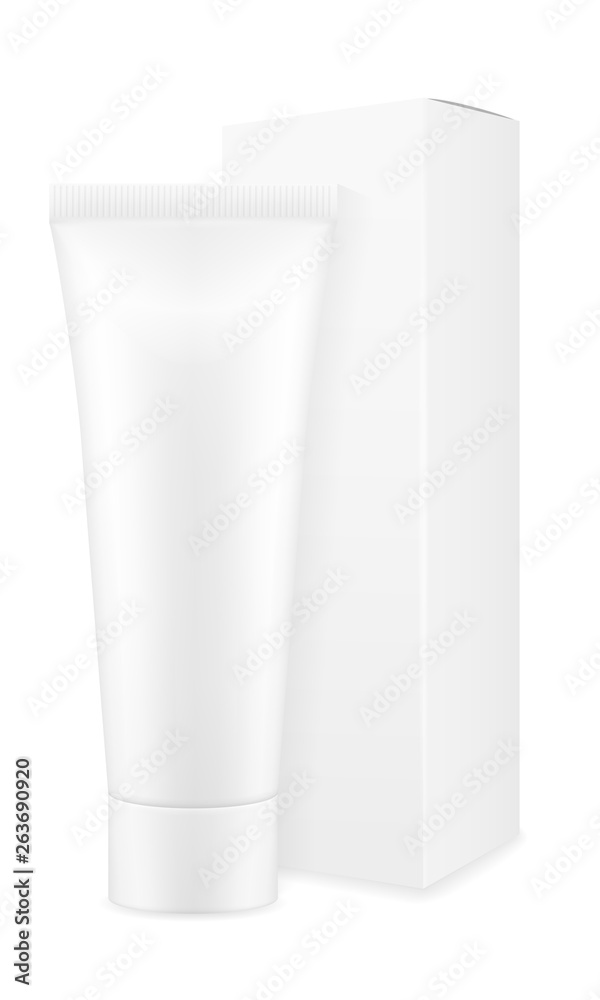 box packaging and tube of toothpaste empty template for design stock vector illustration box packaging and tube of toothpaste empty template for design stock vector illustration