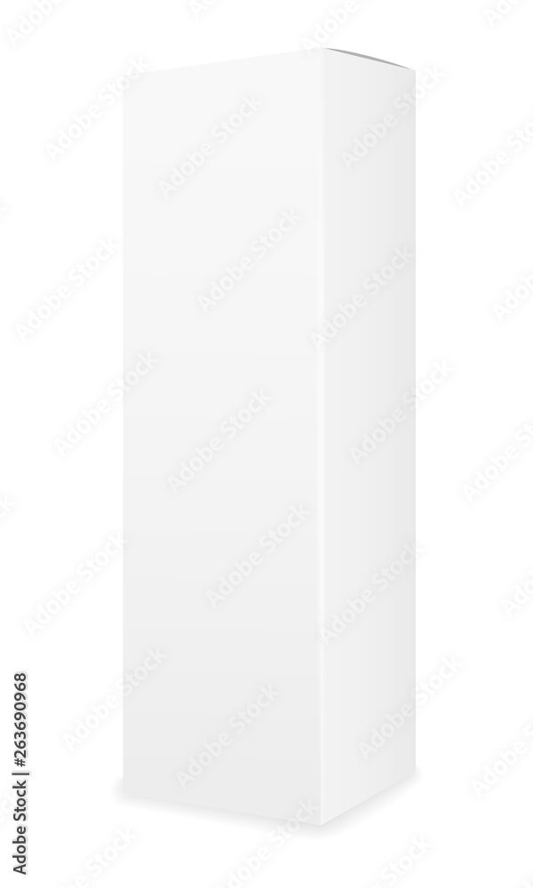 box packaging of toothpaste empty template for design stock vector illustration