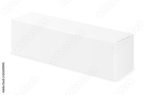 box packaging of toothpaste empty template for design stock vector illustration