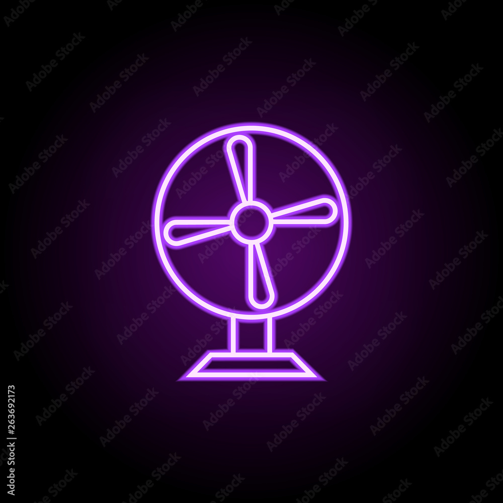 fan neon icon. Elements of web set. Simple icon for websites, web design, mobile app, info graphics fan neon icon. Elements of web set. Simple icon for websites, web design, mobile app, info graphics