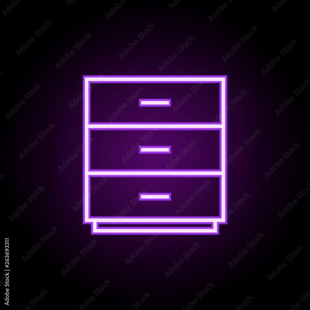 nightstand neon icon. Elements of web set. Simple icon for websites, web design, mobile app, info graphics nightstand neon icon. Elements of web set. Simple icon for websites, web design, mobile app, info graphics