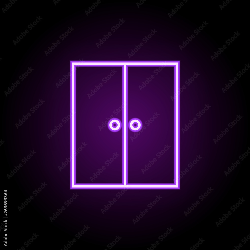 cupboard neon icon. Elements of web set. Simple icon for websites, web design, mobile app, info graphics cupboard neon icon. Elements of web set. Simple icon for websites, web design, mobile app, info graphics