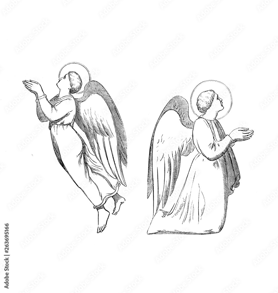 Fototapeta premium Christian illustration. Old image