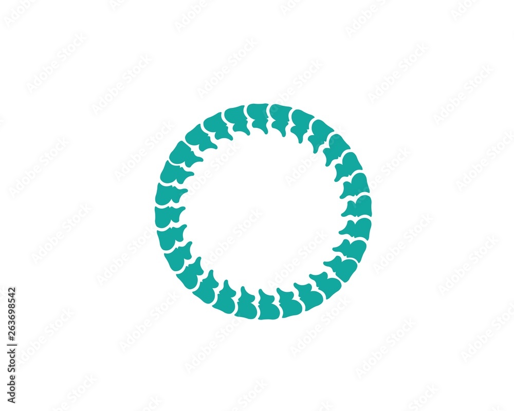 Spine diagnostics symbol logo template vector illustration Spine diagnostics symbol logo template vector illustration