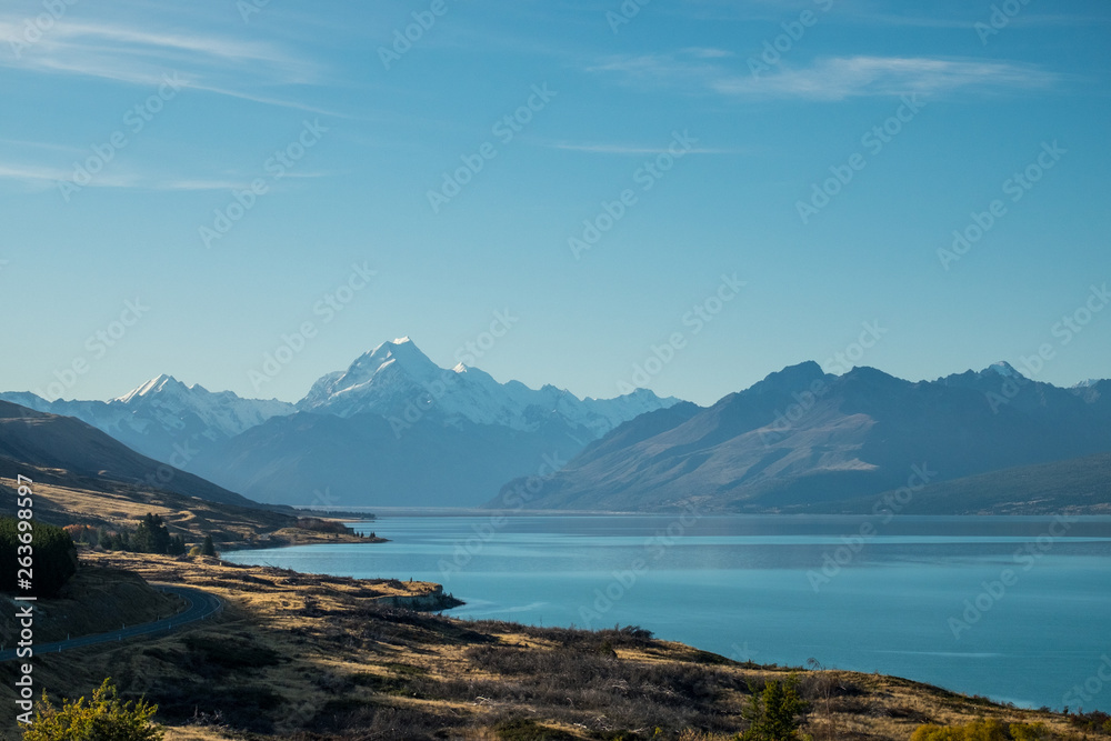 Mountain landscape, Lake Tekapo, New Zealand