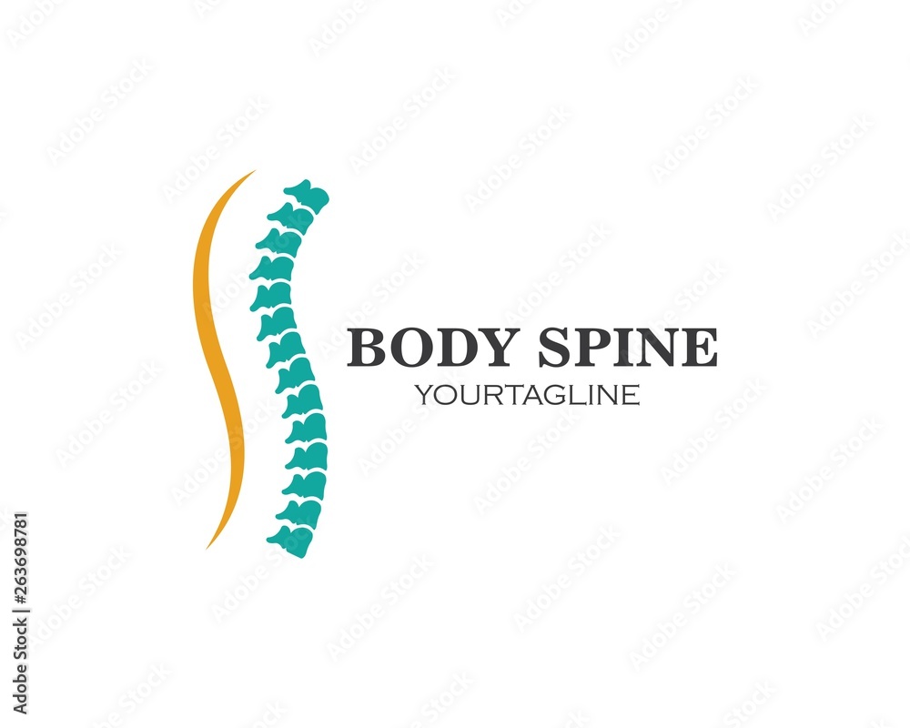 Spine diagnostics symbol logo template vector illustration Spine diagnostics symbol logo template vector illustration