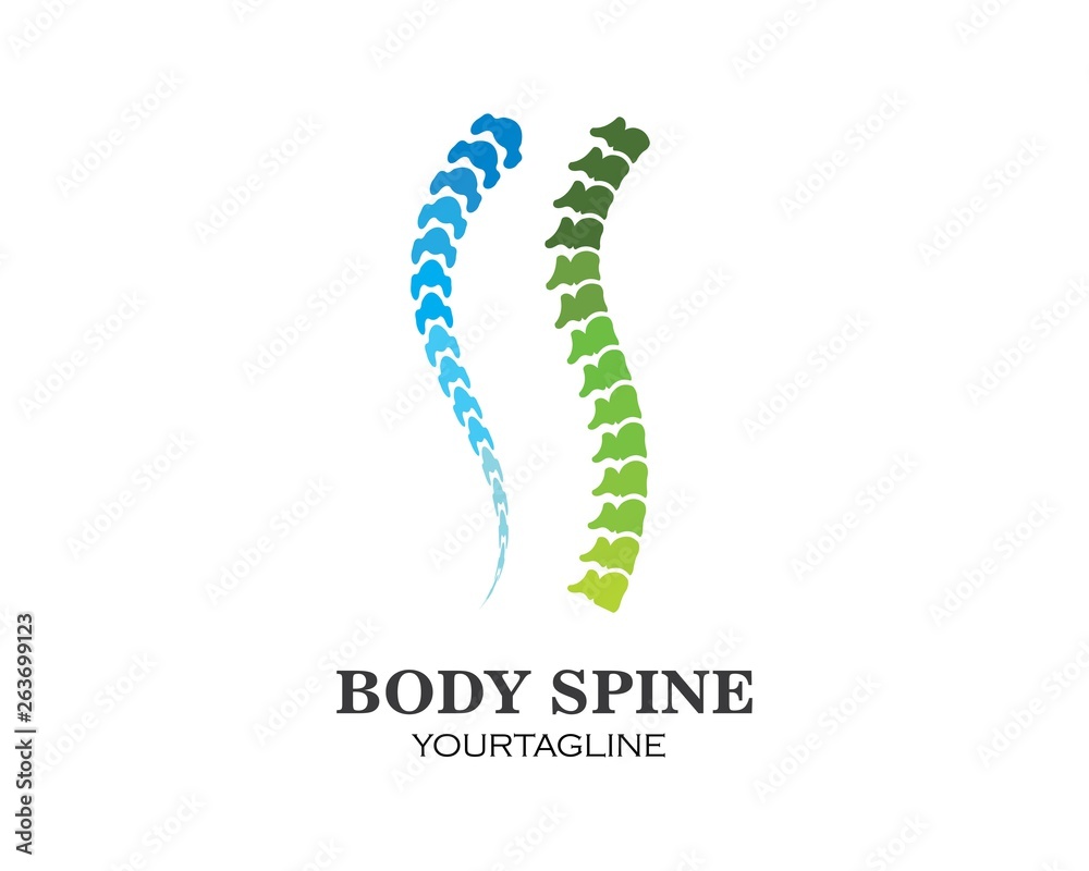 Spine diagnostics symbol logo template vector illustration Spine diagnostics symbol logo template vector illustration