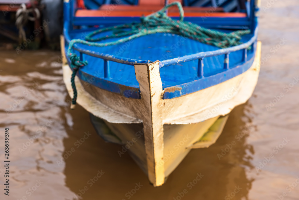 Floating boat on the Mekong River.Thailand. Floating boat on the Mekong River.Thailand.