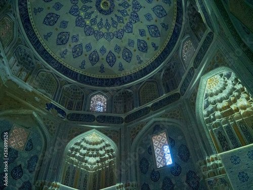 View of mosque in Central Asia. photo