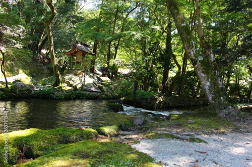 京都・上賀茂神社の小川