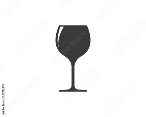 wine glasses toasting logo icon vector