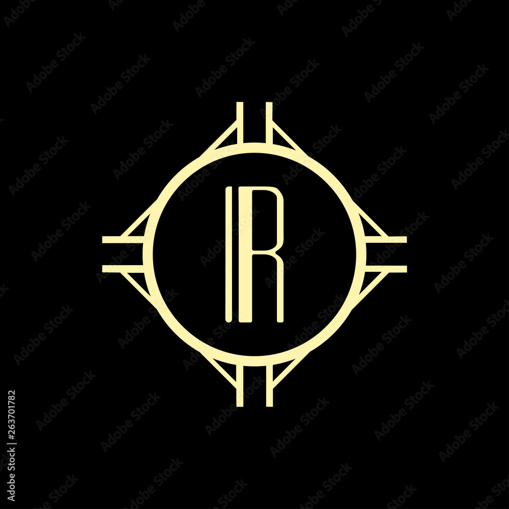 Art Deco modern monogram Art Deco modern monogram