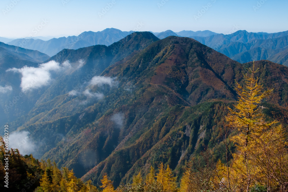 View of the Southern Alps - 南アルプスの展望