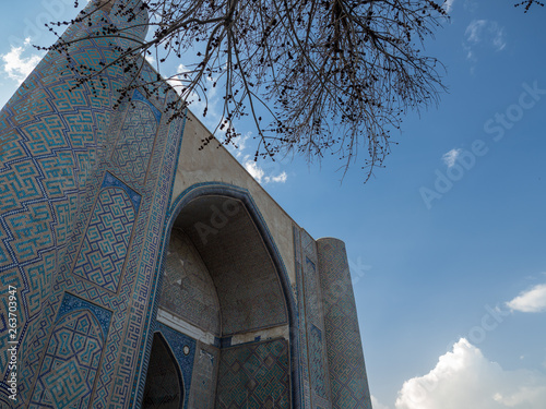 View of mosque in Central Asia. photo