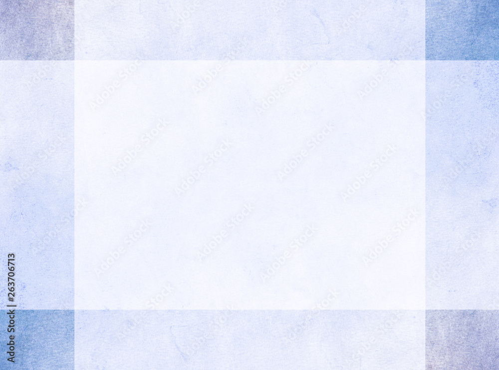 Fototapeta premium An abstract design concept of a light blue center with a subtle blue grunge border and with darker blue grunge corners. 