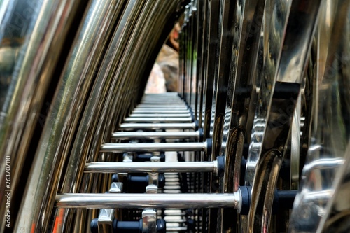 Close up, Inside of Portable Fence.