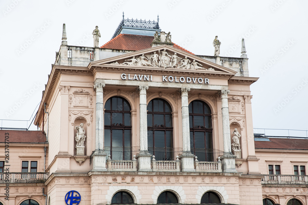 Glavni kolodvor the main railway station in Zagreb