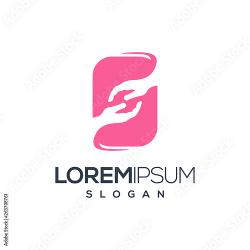 awesome hand logo design,vector,illustration ready to use