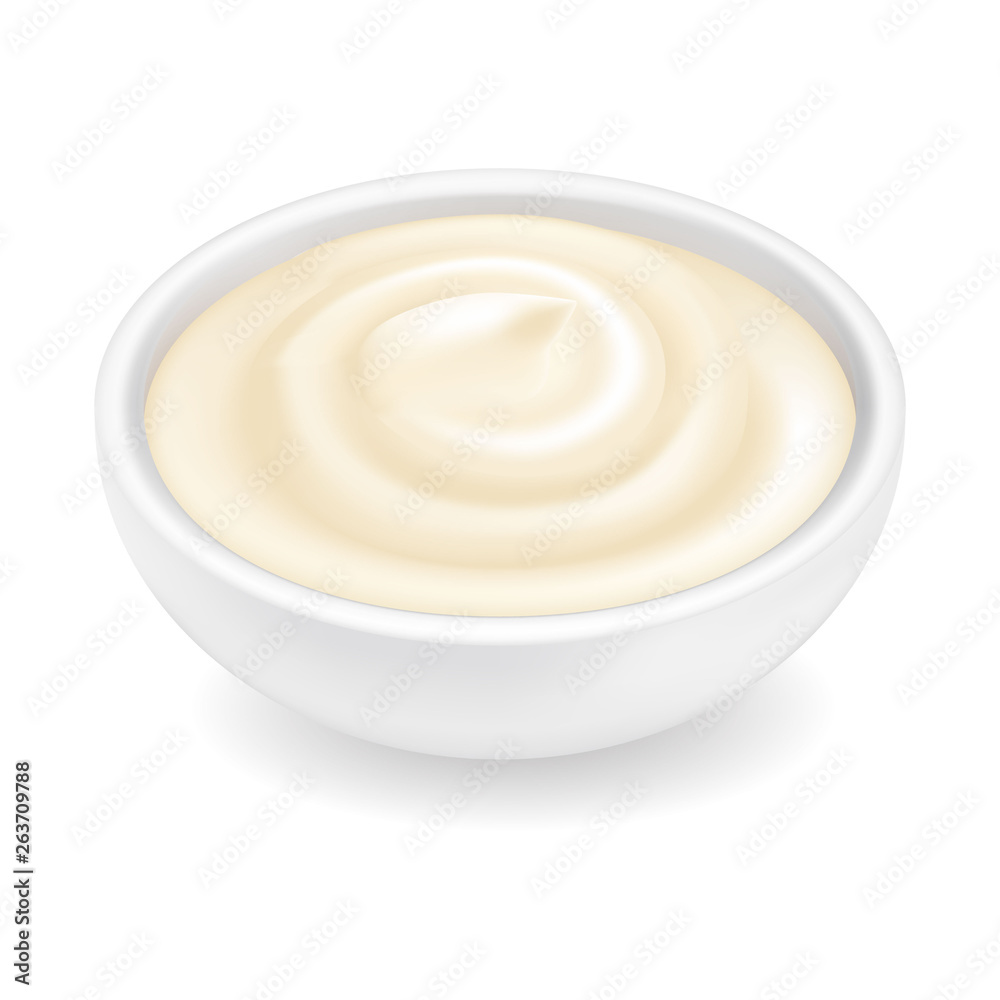Mayonnaise in a bowl Mayonnaise in a bowl