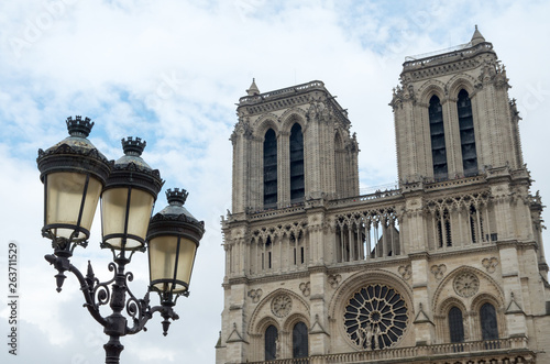 The original Notre Dame on a beautiful Paris day