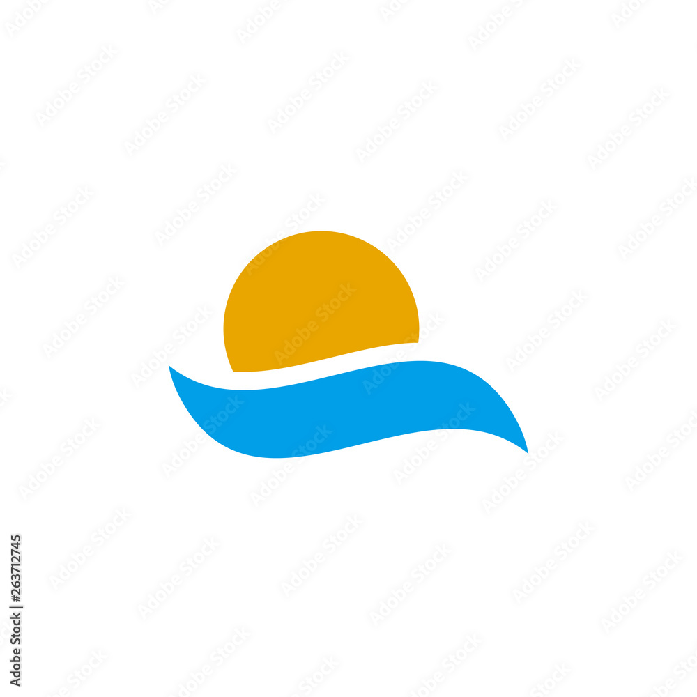 Wave icon logo design vector template Wave icon logo design vector template