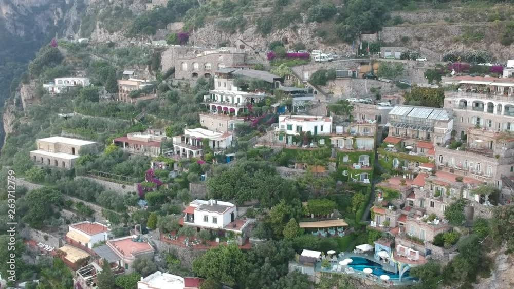 Aerial view of Positano Italy Aerial view of Positano Italy
